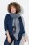Ulla Popken Fringed Hem Knit Scarf Deep Aqua - Doplnky - Dámske šály a šatky