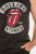 JP1880 Rolling Stones Graphic Band Tank Top Black - Tričká - Nadrozmerné tričká - 2XL-14XL