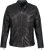 JP1880 Classic Biker Style Leather Jacket Black - Bundy - Bundy Nadmerné Veľkosti 2XL-8XL