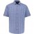 JP1880 Short Sleeve Check Print Traditional Shirt Blue - Košele - Košele 2XL-10XL