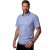 JP1880 Short Sleeve Check Print Traditional Shirt Blue - Košele - Košele 2XL-10XL
