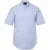 JP1880 Shirt Traditional Short Sleeve Checked Light Blue - Košele - Košele 2XL-10XL
