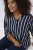 Kaffe Curve Sida Blúzka Midnight/Kriedová Pruhovaná - Blúzky & tuniky - 