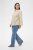 Kaffe Curve Josa Shirt Feather Grey Stripe - Košele - 