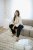 Kaffe Curve Josa Shirt Feather Grey Stripe - Košele - 