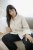 Kaffe Curve Josa Shirt Feather Grey Stripe - Košele - 