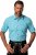 JP1880 Shirt Traditional Short Sleeve Turquoise - Košele - Košele 2XL-10XL