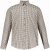JP1880 Long Sleeve Check Print Traditional Shirt Brown - Košele - Košele 2XL-10XL