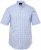 JP1880 Shirt Traditional Short Sleeve Checked Light Blue - Košele - Košele 2XL-10XL