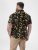 D555 Gordon Hawaiian AOP Cuvan Collar Resort Short Sleeve Black - Košele - Košele 2XL-10XL