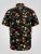 D555 Gordon Hawaiian AOP Cuvan Collar Resort Short Sleeve Black - Košele - Košele 2XL-10XL