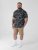 D555 Rick Geometric Print Short Sleeve Shirt Navy - Košele - Košele 2XL-10XL