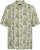 North Latitude 61310 Viskózová Košeľa s Celoplošnou Potlačou Olivová - Košele - Košele 2XL-10XL