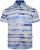Kam Jeans 6065 Faded Leaf Short Sleeve Shirt Blue - Košele - Košele 2XL-10XL