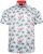 Kam Jeans 6067 Flamingo and Palm Tree Short Sleeve Shirt Blue - Košele - Košele 2XL-10XL