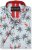Kam Jeans 6067 Flamingo and Palm Tree Short Sleeve Shirt Blue - Košele - Košele 2XL-10XL