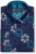 Kam Jeans 6071 Record Print Long Sleeve Shirt Navy - Košele - Košele 2XL-10XL