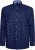 Kam Jeans 6364 All Over Floral Print Long Sleeve Shirt Navy - Košele - Košele 2XL-10XL