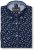 Kam Jeans 6364 All Over Floral Print Long Sleeve Shirt Navy - Košele - Košele 2XL-10XL