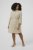 Kaffe Curve Milla Short Shirt Dress Chinchilla/Chalk Stripe - Mini šaty - 