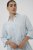 Kaffe Curve Mille Short Shirt Dress Nantucket Breeze Blue - Mini šaty - 