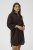 Kaffe Curve Mille Short Shirt Dress Black Coffee Brown - Mini šaty - 