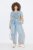 Ulla Popken Tile Laser Print Stretch Fit Jeans Light Light Blue Denim - Džínsy - Dámske džínsy veľkých veľkostí