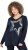 Ulla Popken Sequined Star Rolled Edge Sweater Navy - Mikiny & mikiny bez kapucne - 