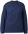 Ulla Popken Textured Glitter Embroidery Oversized Sweater Ink Blue - Mikiny & mikiny bez kapucne - 