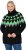 Ulla Popken Neon Alpine Pattern Long Sleeve Turtleneck Sweater Apple Green - Mikiny & mikiny bez kapucne - 