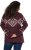 Ulla Popken Aztec Pattern Turtleneck Sweater Plum - Mikiny & mikiny bez kapucne - 