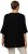 Ulla Popken Oversized 3/4 Sleeve V-Neck Sweater Black - Mikiny & mikiny bez kapucne - 