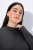 Ulla Popken Long Sleeves Mock Turtleneck Sweater Charcoal Grey Melange - Mikiny & mikiny bez kapucne - Pohodlné mikiny, hoodie a pletené svetre
