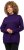 Ulla Popken Long Sleeves Mock Turtleneck Sweater Deep Violet - Mikiny & mikiny bez kapucne - 