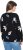 Ulla Popken Eco Cotton Leaf Pattern Long Sleeve Sweater Black - Mikiny & mikiny bez kapucne - 