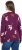 Ulla Popken Eco Cotton Leaf Pattern Long Sleeve Sweater Forest Berry - Mikiny & mikiny bez kapucne - 