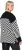 Ulla Popken Graphic Stripe Long Sleeve Turtleneck Sweater Black - Mikiny & mikiny bez kapucne - 