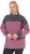 Ulla Popken Graphic Stripe Long Sleeve Turtleneck Sweater Flamingo - Mikiny & mikiny bez kapucne - 