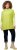 Ulla Popken Oversized Knit Sweater Vest Lime Green - Mikiny & mikiny bez kapucne - 