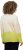 Ulla Popken Block Stripe Long Sleeve V-Neck Sweater Lime Green - Mikiny & mikiny bez kapucne - 