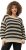 Ulla Popken Striped Long Sleeve Crocheted Sweater Vanilla - Mikiny & mikiny bez kapucne - 