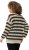 Ulla Popken Striped Long Sleeve Crocheted Sweater Vanilla - Mikiny & mikiny bez kapucne - 