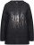 Ulla Popken Sequined Knit Long Sleeve Hoodie Black - Mikiny & mikiny bez kapucne - 