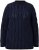 Ulla Popken Openwork Chenille Sweater Navy - Mikiny & mikiny bez kapucne - 
