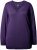 Ulla Popken Soft Fine Knit Pullover V-Neck Sweatshirt Deep Violet - Mikiny & mikiny bez kapucne - 