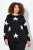 Ulla Popken Glitter Stars Soft Knit Sweater Black - Mikiny & mikiny bez kapucne - Pohodlné mikiny, hoodie a pletené svetre