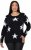 Ulla Popken Glitter Stars Soft Knit Sweater Black - Mikiny & mikiny bez kapucne - 
