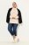 Ulla Popken Turtleneck Ribbed Trim Long Sleeve Sweater Nature Melange - Mikiny & mikiny bez kapucne - Pohodlné mikiny, hoodie a pletené svetre