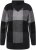 Ulla Popken Grand Check Long Sleeve Sweater Charcoal Grey Melange - Mikiny & mikiny bez kapucne - 