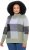 Ulla Popken Grand Check Long Sleeve Sweater Sage Green - Mikiny & mikiny bez kapucne - 
